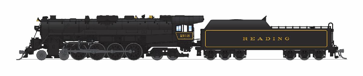 Broadway Limited N RDG T1 4-8-4 In Service #2113 P4 w/ Smoke 1/160 - BLI10320