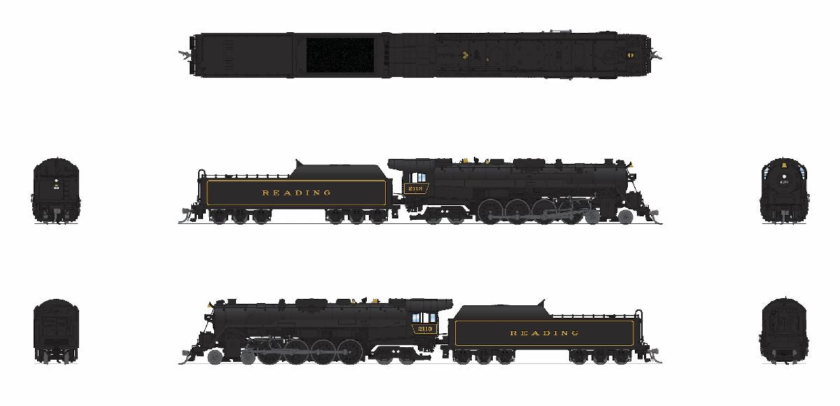 Broadway Limited N RDG T1 4-8-4 In Service #2120 No-Sound / DCC-Ready 1/160 - BLI10323