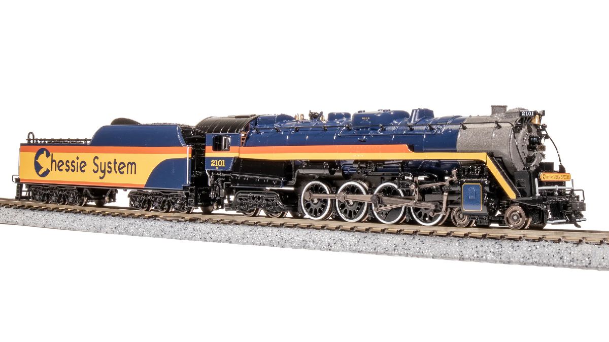 Broadway Limited N RDG T1 4-8-4 Chessie Steam Special #2101 P4 w/ Smoke 1/160 - BLI10326