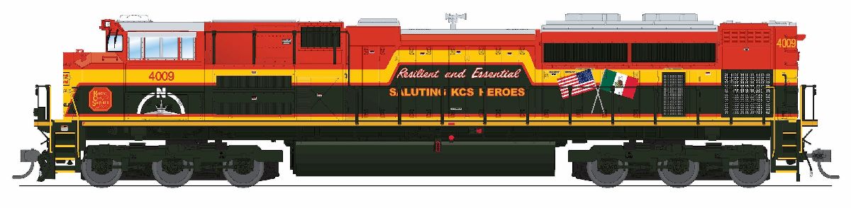 Broadway Limited HO EMD SD70ACe KCS 4009 Heroes Scheme P4 1/87 - BLI10433