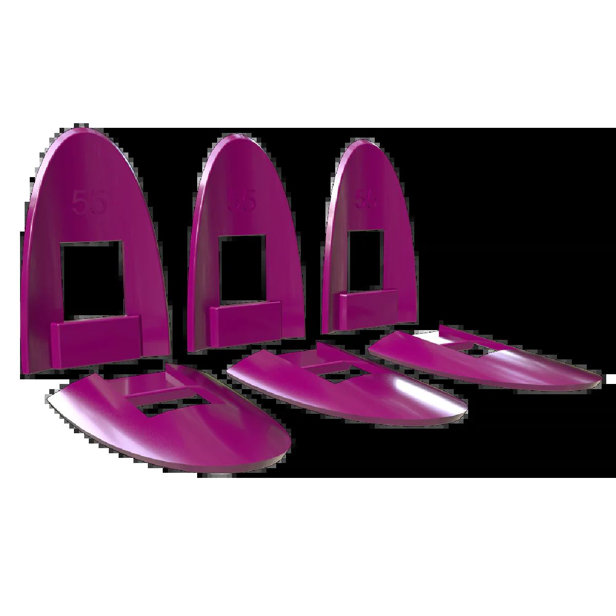 Estes BT-55 Shock Cord Anchors Purple (6 pk) - EST3051