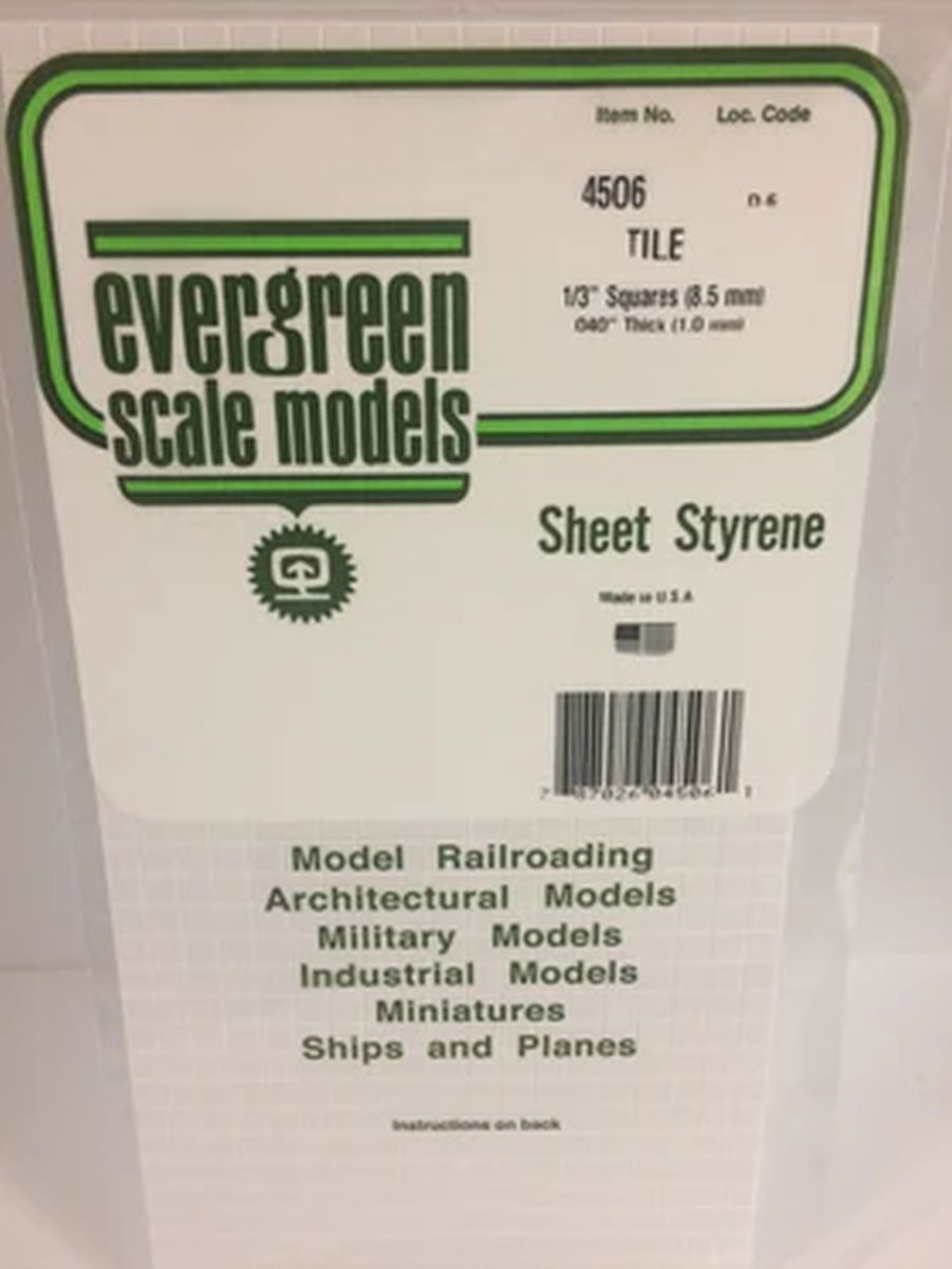 Evergreen Square Tile 1/3 x 1/4 - EVG14506