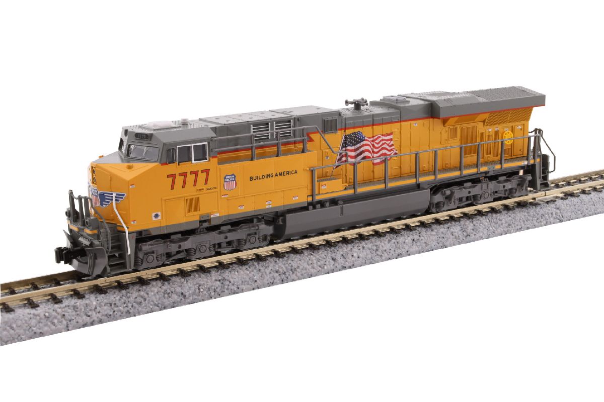 Kato N ES44AC Diesel UP #7777/Flag 1/160 - KAT1768967