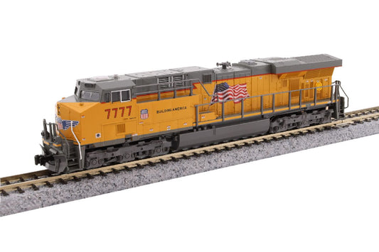 Kato N ES44AC Diesel UP #7777/Flag/DCC 1/160 - KAT1768967DCC