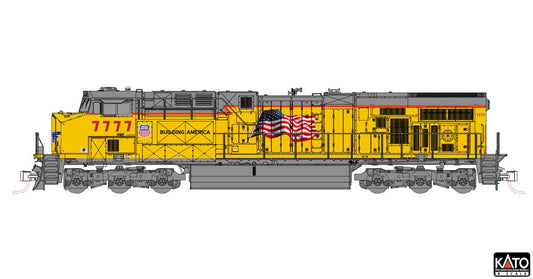 Kato N ES44AC Diesel UP #7777/Flag/DCC Sound 1/160 - KAT1768967S