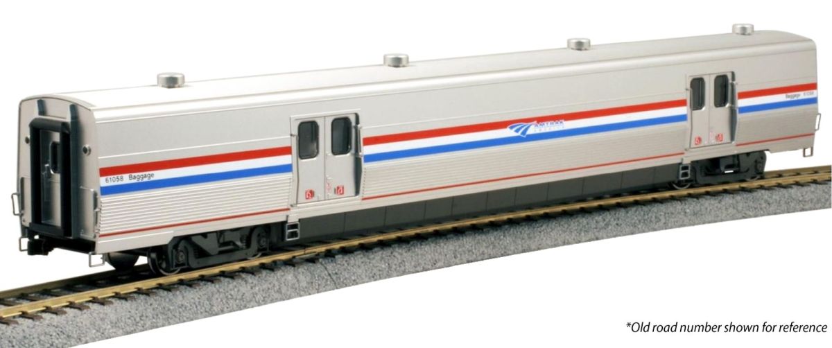 Kato HO Amtrak Viewliner II Baggage Car PhIII #61024 w/Lights 1/87 - KAT3562131