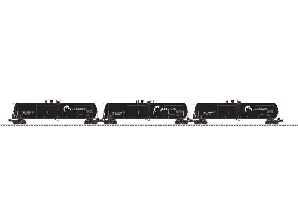 Lionel O Global Ethanol Tank Car 3 Pack A 1/48 - LNL2626570
