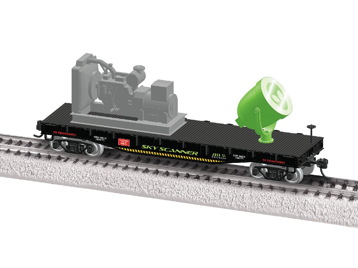 Lionel HO RTR Area 51 Sky Scanner Searchlight Car 1/87 - LNL2654040