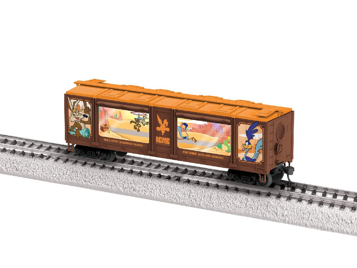 Lionel HO RTR LOONEY TUNES Roadrunner & Wile E. Coyote Aquarium Car 1/87 - LNL2654210