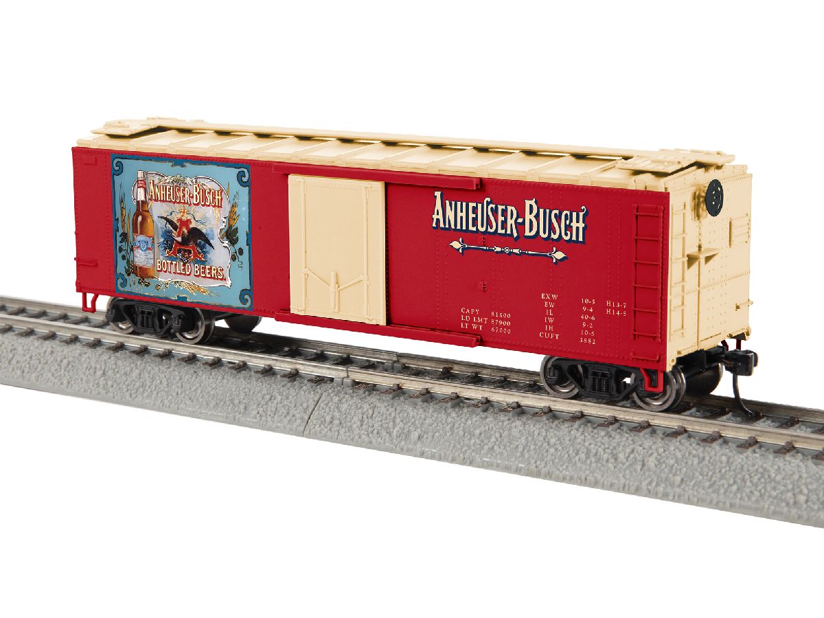 Lionel HO RTR Anheuser Busch Bottled Beers Vintage Ad Reefer 1/87 - LNL2654370