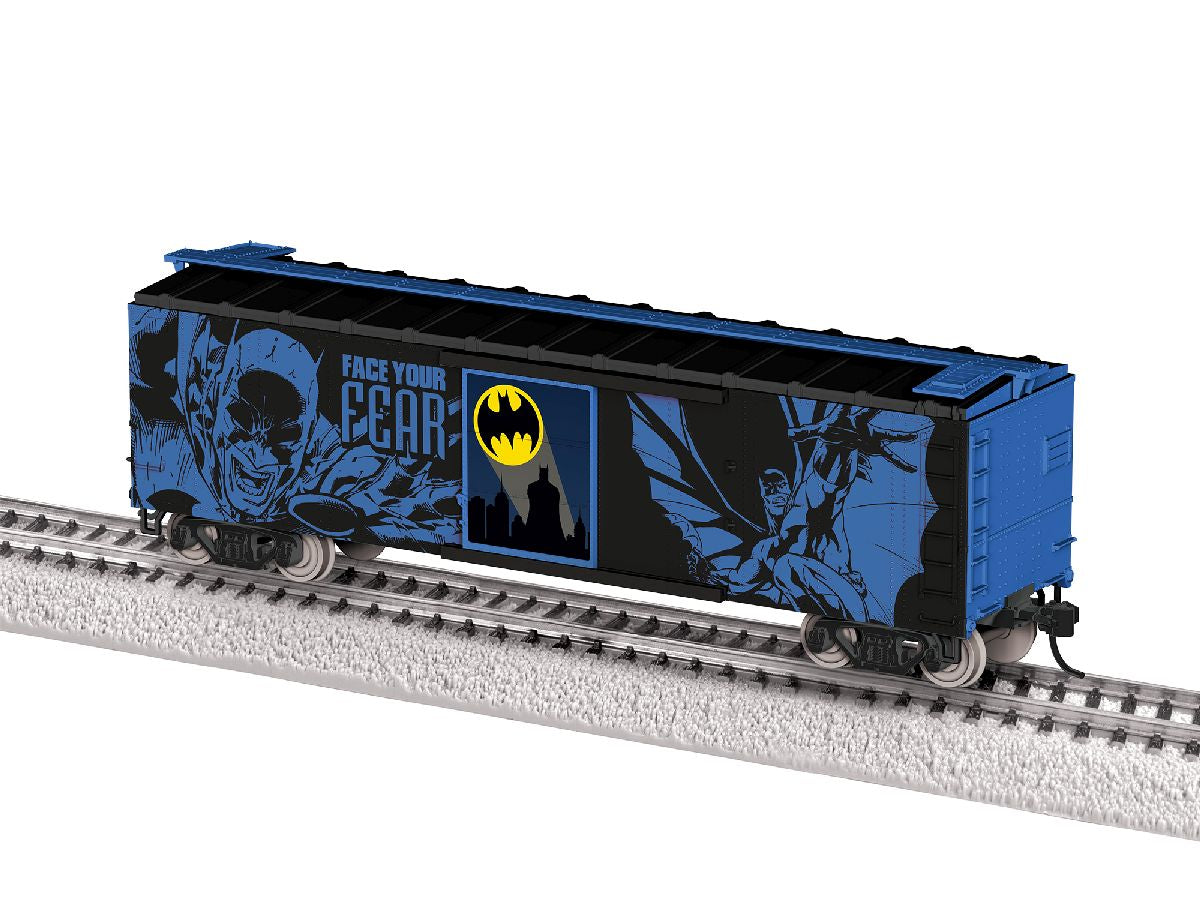 Lionel HO RTR BATMAN Gotham City Glow In The Dark Boxcar 1/87 - LNL2654420