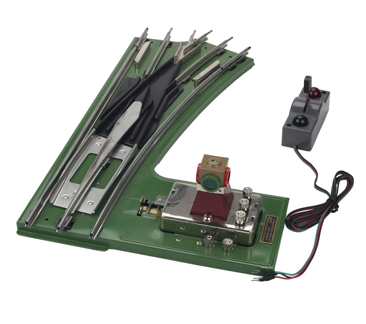 MTH TP Std.Gauge 72'' RH Switch / Green Base 1/48 - MTH1099074