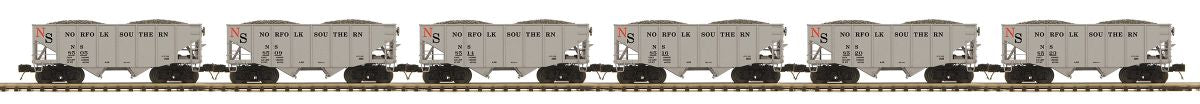 MTH O 2-Bay Fish Belly Hopper 6pk NS 1/48 - MTH2092414
