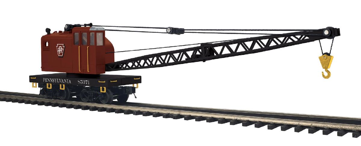 MTH O PRR American Crane Car 1/48 - MTH2095847