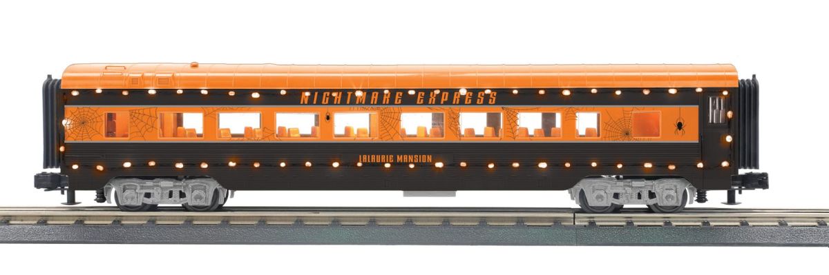 MTH O Halloween 60' Streamlined Coach w/LED's 1/48 - MTH3068284