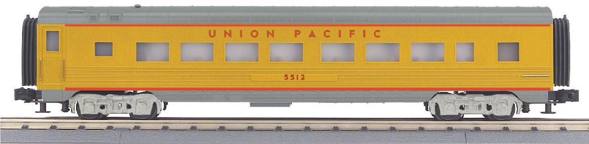 MTH O UP Streamlined Coach Car Yellow 1/48 - MTH3068316