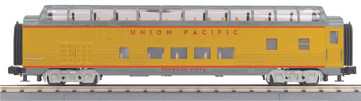 MTH O UP Streamlined Full-Length Vista Dome Car Yell 1/48 - MTH3068317