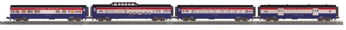 MTH O Semiquincentennial 4-Car Streamlined Passenger Set 1/48 - MTH3068326