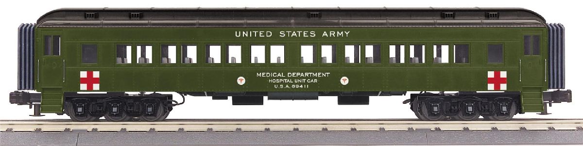 MTH O U.S. Army Madison Coach Car 1/48 - MTH3069394