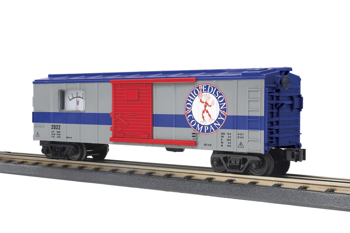 MTH O Boxcar w/Power Meter Ohio Edison 1/48 - MTH3071124