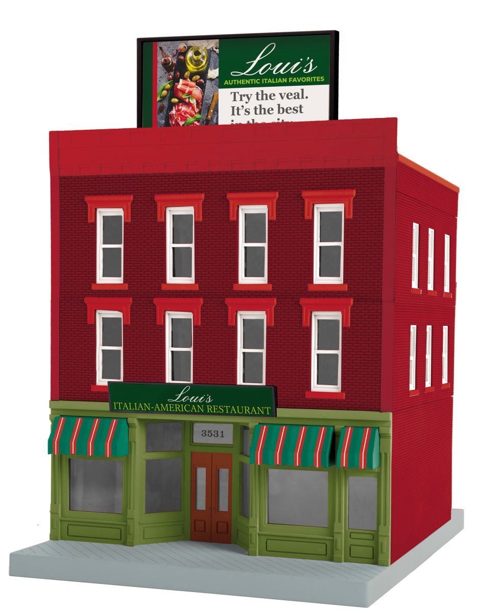 MTH O 3-Story City Building Loui's Restaurant 1/48 - MTH3090657
