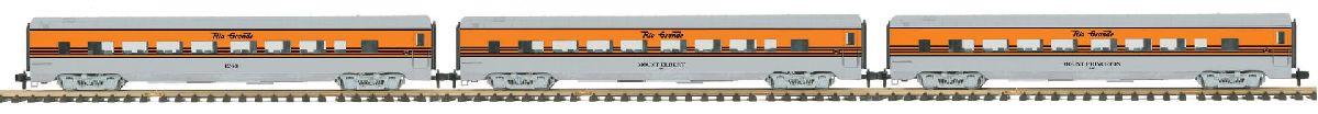 MTH G Denver Rio Grande 3-Car Streamlined Passenger Set 1/32 - MTH7065042
