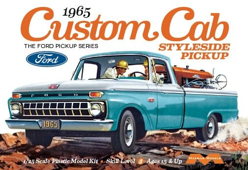Moebius Models 1965 Ford Custom Cab Styleside Pickup 1/25 - MOE1234