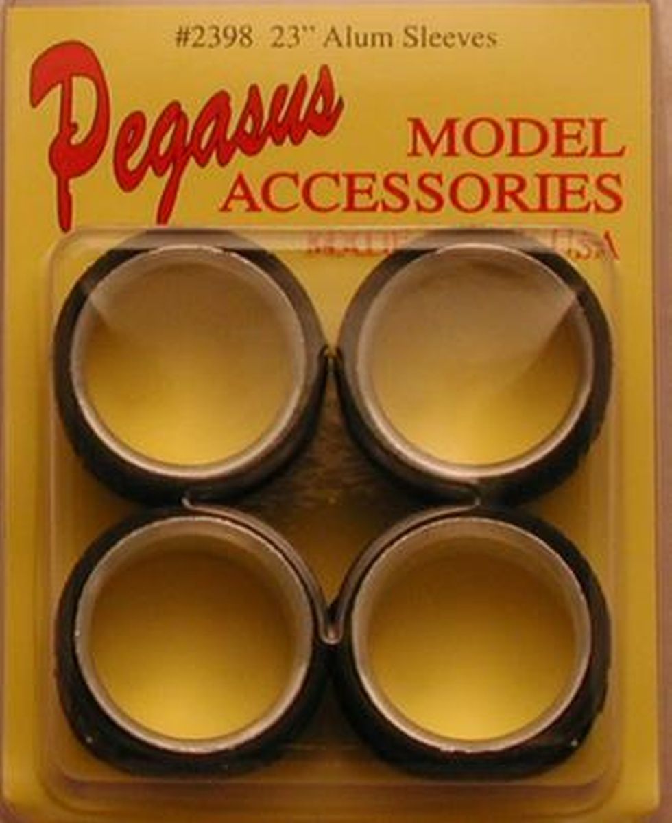 Pegasus Hobbies SLEEVES 23 ALUM POLISHED SMOOTH 1/24 - PGH2398