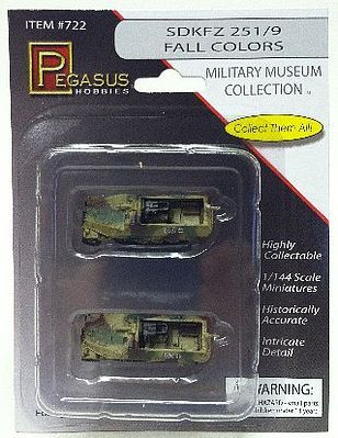 Pegasus Hobbies Sd.Kfz.251/9 Fall Colors (2) 1/144 - PGH722