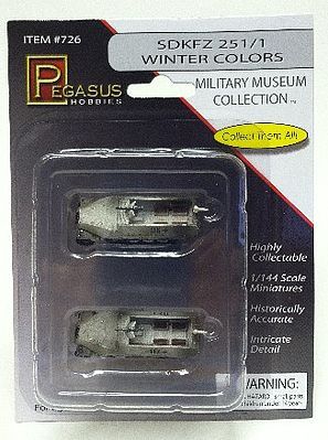 Pegasus Hobbies Sd.Kfz.251/1 Winter Colors (2) 1/144 - PGH726