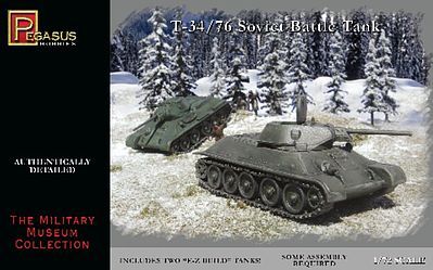 Pegasus Hobbies Russian T-34/76 Tanks (2) 1/72 - PGH7661