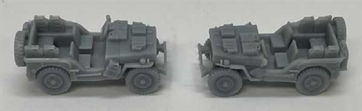 Phoenix Precision Models HO WWII Willy's Jeep Pair 1/87 - PPM31124