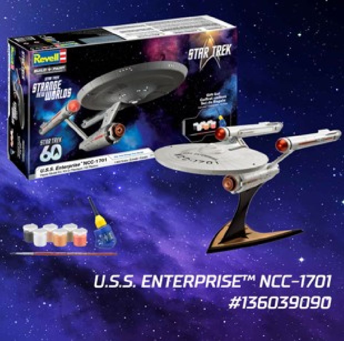 Revell Star Trek USS Enterprise Ncc-1701 Strange New Worlds Skill 3 1/600 - RMX13603