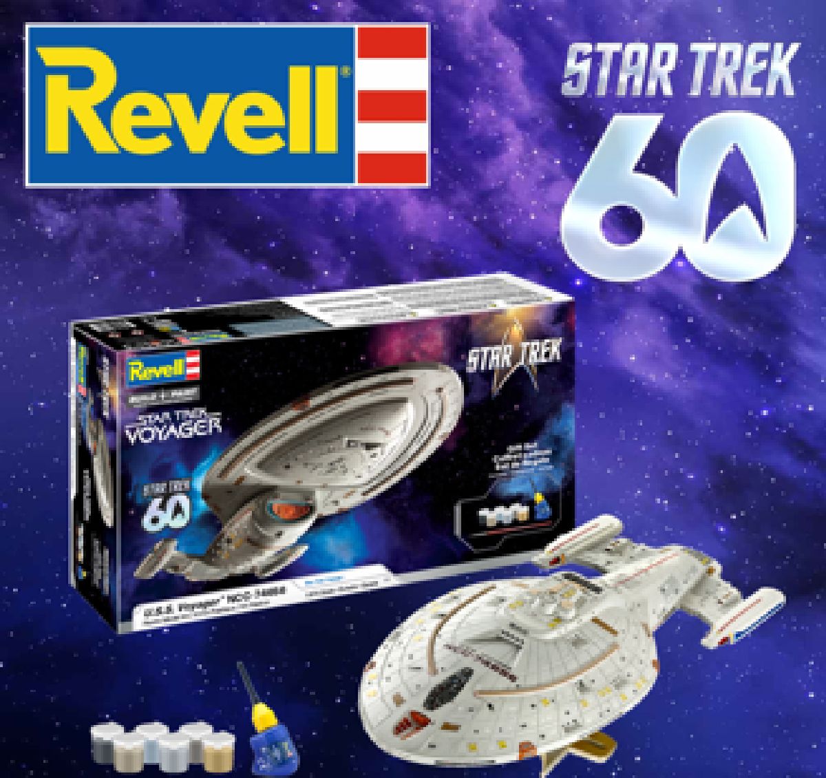 Revell Star Trek U.s.s. Voyager Ncc-74656 Skill 3 1/670 - RMX13604