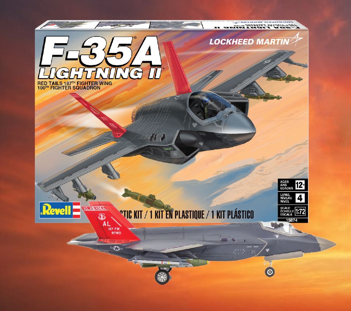 Revell Lockheed Martin F-35A Lightning II Skill 4 1/72 - RMX15874