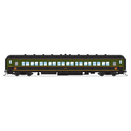 Broadway Limited HO CN 80' Psg.Coaches 2pk B/grn&blk