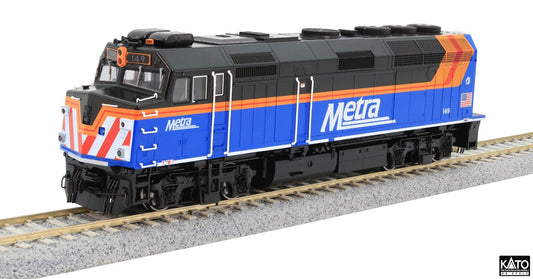 Kato HO Scale Metra #149 F40PH DCC/Sound - New Paint - KAT376575S