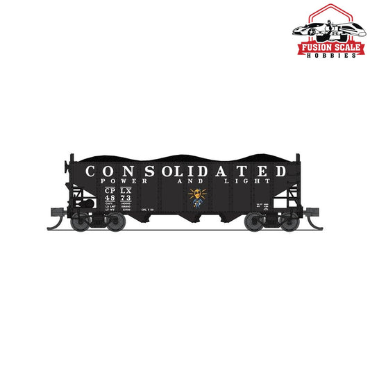 Broadway Limited N H2a 3-Bay Hopper 2pk B Consolidated Power & Light