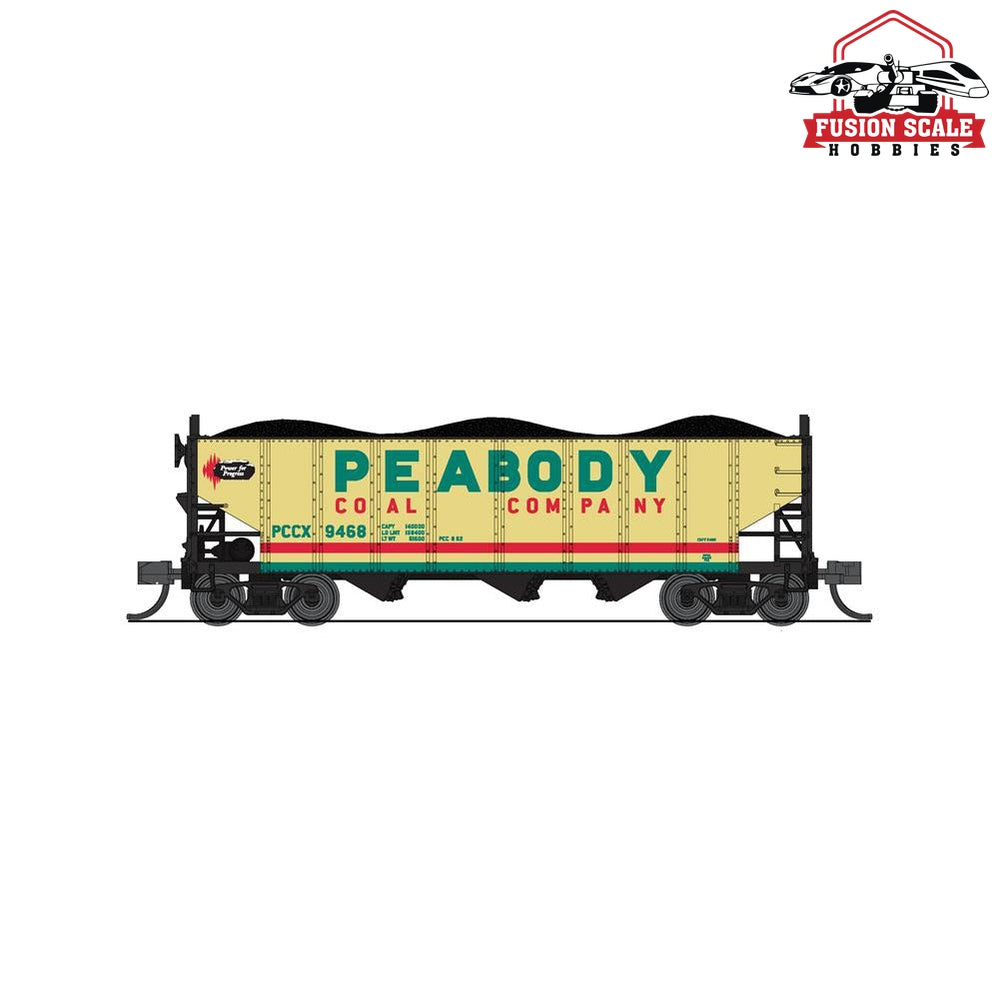 Broadway Limited N H2a 3-Bay Hopper 2pk A Peabody Coal Company