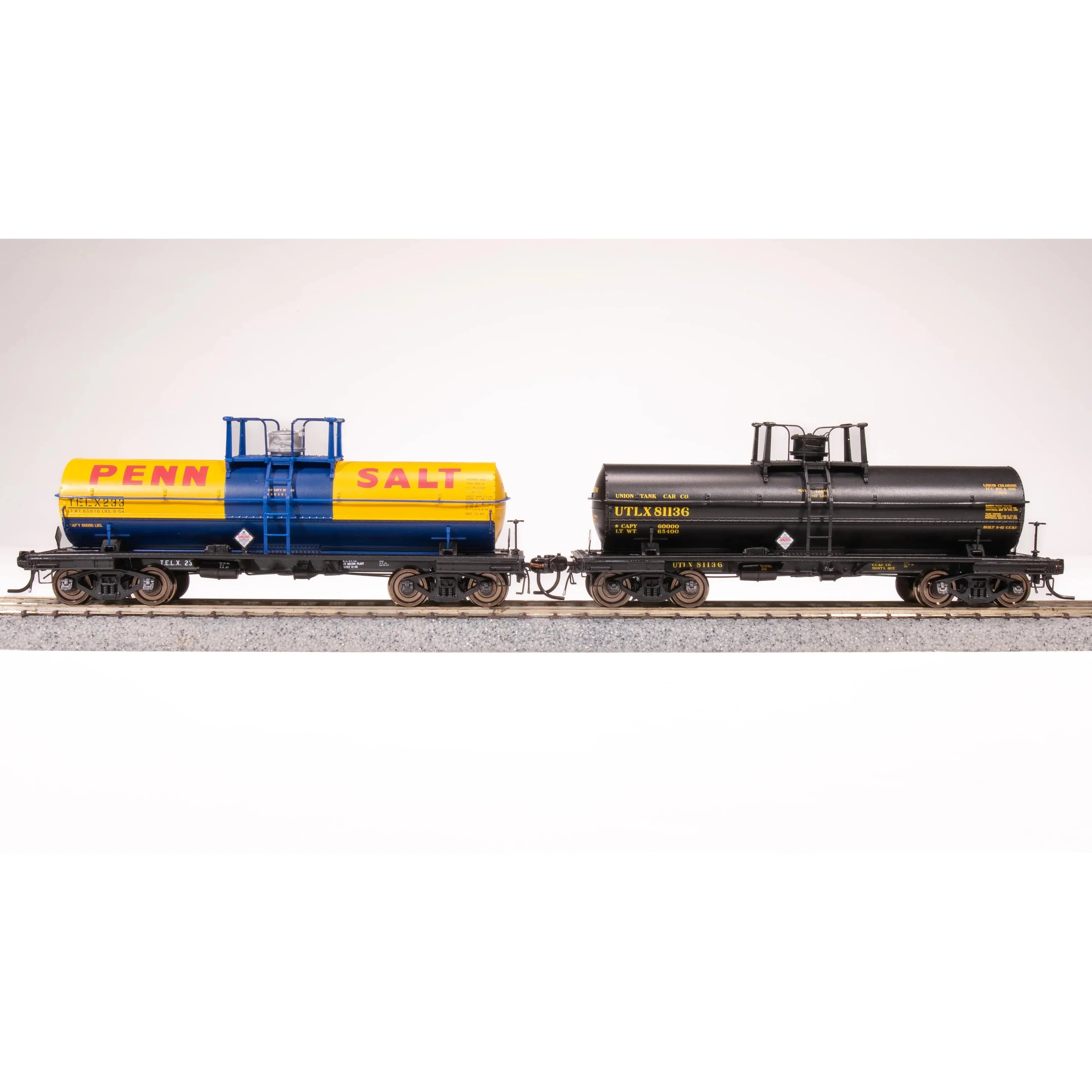 Broadway Limited HO 6000g Tank Car 2pk UTLX/Penn Salt ...
