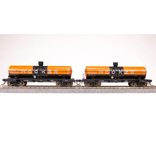Broadway Limited HO 6000g Tank Car 2pk Hooker As-Delivered