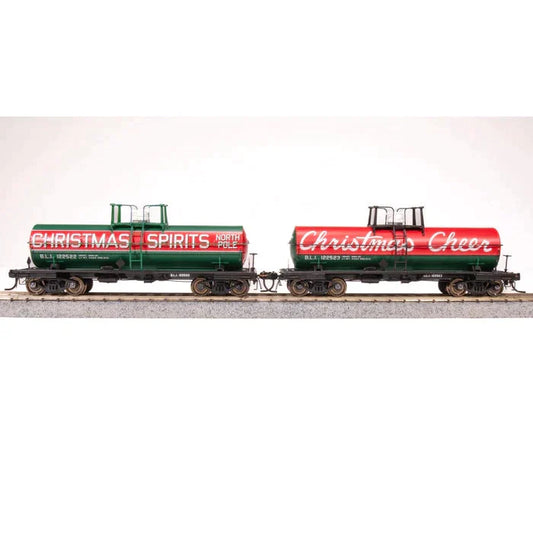 Broadway Limited HO 6000g Tank Car 2pk Christmas