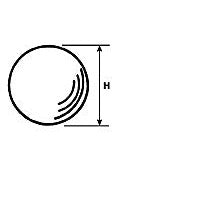 Plastruct 1" O.D. Clear Acrylic Ball (2 per pack)