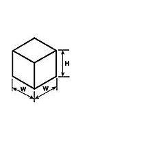Plastruct 3/4" Clear Acrylic Cube (5 per pack)