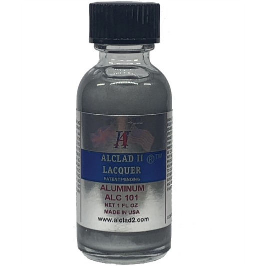 Alclad II Aluminium Metallic Lacquer Paint 1 oz ALC101 | Scale Model Supply