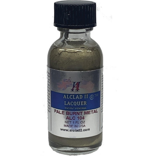 Alclad II Pale Burnt Metal Metallic Lacquer Paint 1 oz ALC104 | Scale Model Supply