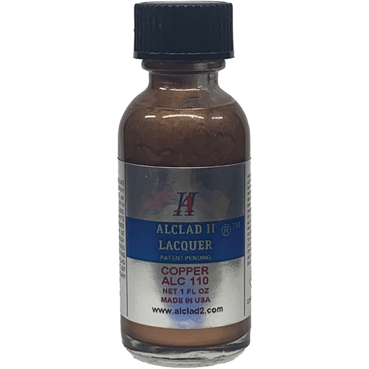 Alclad II Copper Metallic Lacquer Paint 1 oz ALC110 | Scale Model Supply