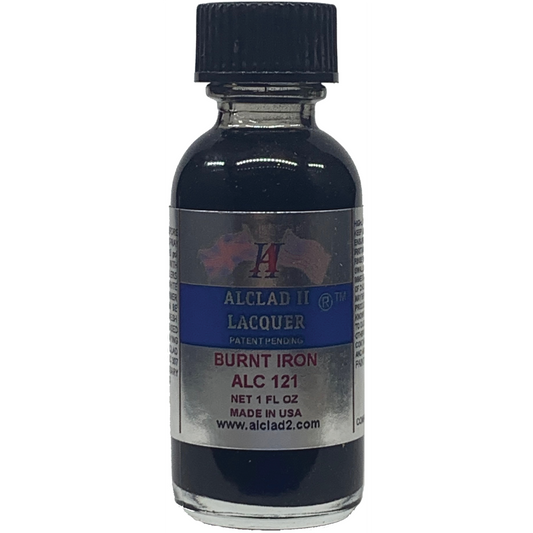 Alclad II Burnt Iron Metallic Lacquer Paint 1 oz ALC121 | Scale Model Supply