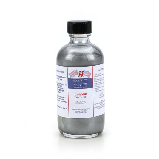 Alclad II Chrome oz Bottle 41074 Metallic Lacquer Paint 1 oz ALC4107 | Scale Model Supply