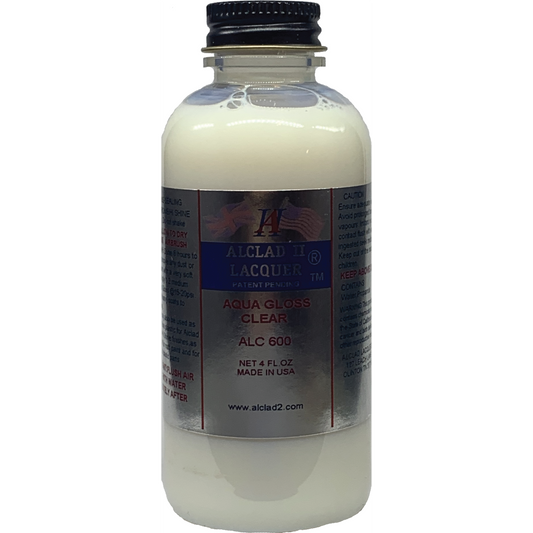 Alclad II Aqua Acrylic Gloss Varnish Metallic Lacquer Paint 4 oz ALC600 | Scale Model Supply